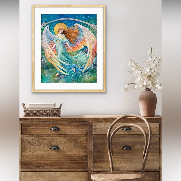 Heavenly Angel - Celestine, Angel of Stillness and Grace Fine Art Print - Picture 8 of 12